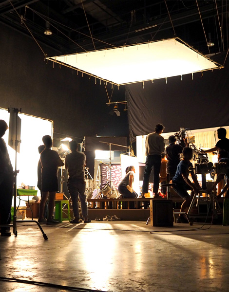 Set of a film production